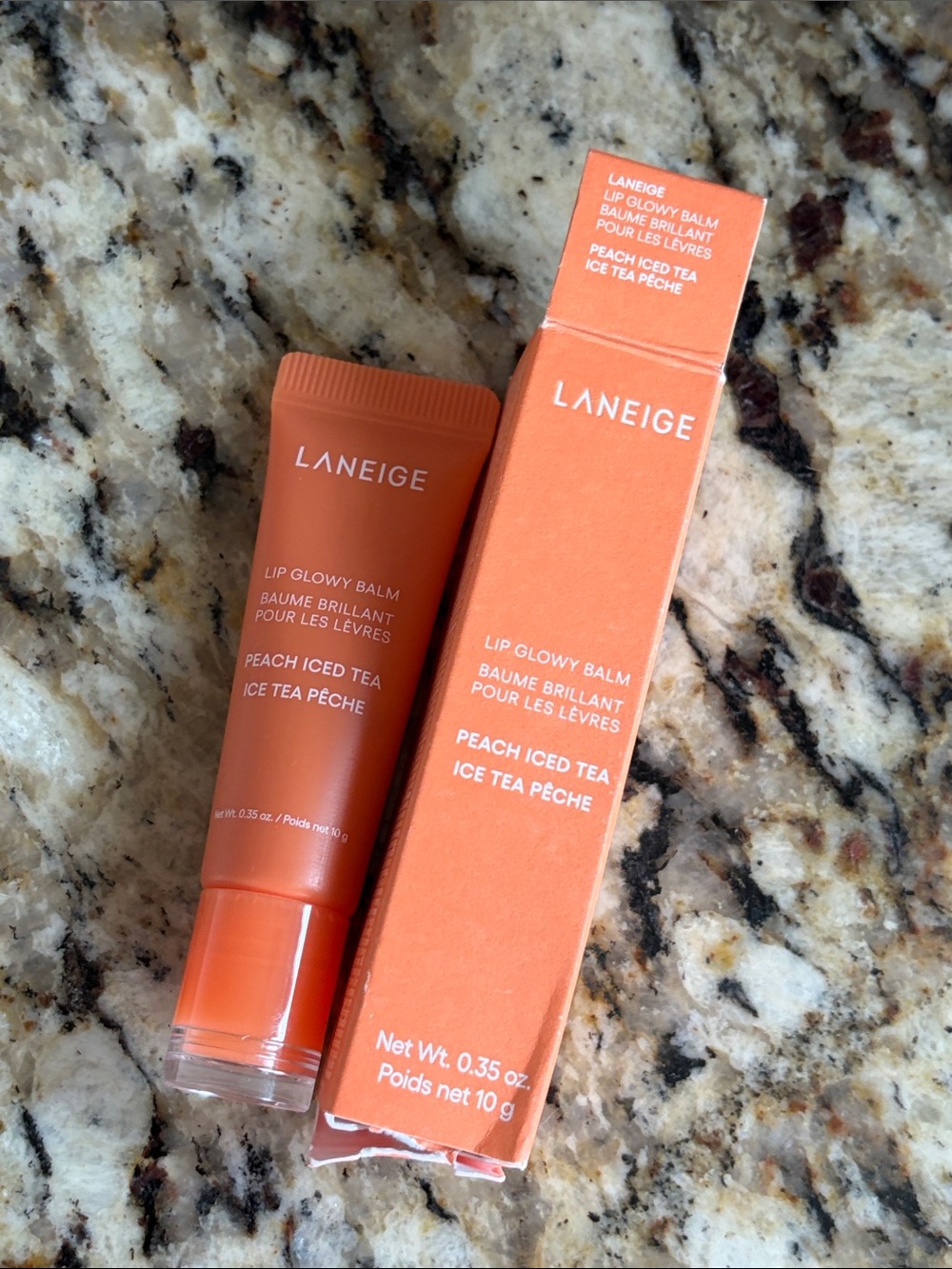 ⚡️🖤Laneige Peach Iced Tea Lip Glowy Balm - Picture 2 of 9